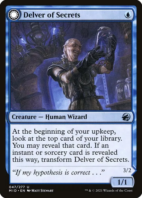 Delver of Secrets // Insectile Aberration 047/277