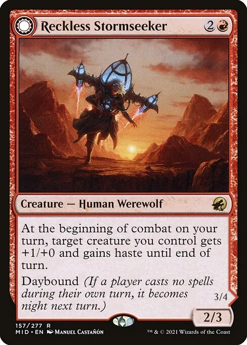 Reckless Stormseeker // Storm-Charged Slasher 157/277