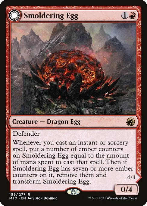 Smoldering Egg // Ashmouth Dragon 159/277