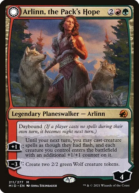 Arlinn, the Pack's Hope // Arlinn, the Moon's Fury 211/277