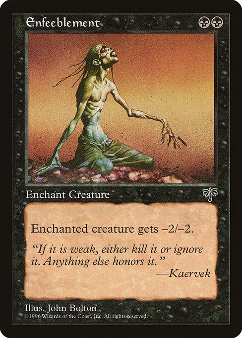 Enfeeblement 121/350