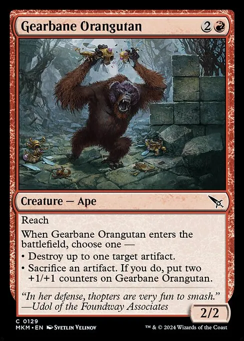 Gearbane Orangutan 129/286