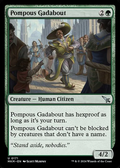 Pompous Gadabout 171/286