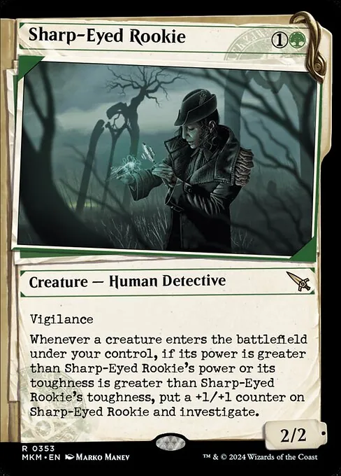Sharp-Eyed Rookie 353/286