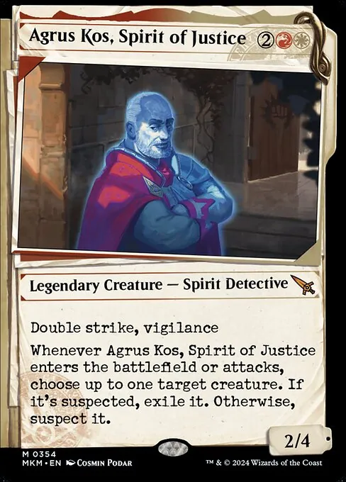 Agrus Kos, Spirit of Justice 354/286