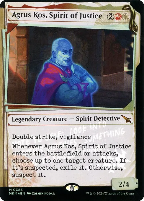 Agrus Kos, Spirit of Justice 383/286