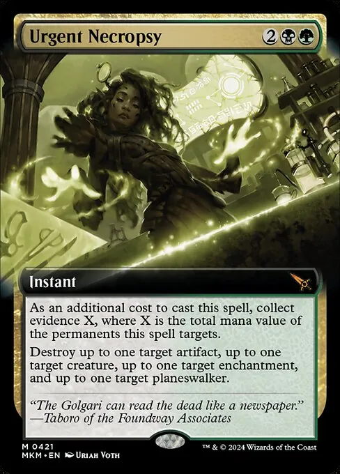Urgent Necropsy 421/286