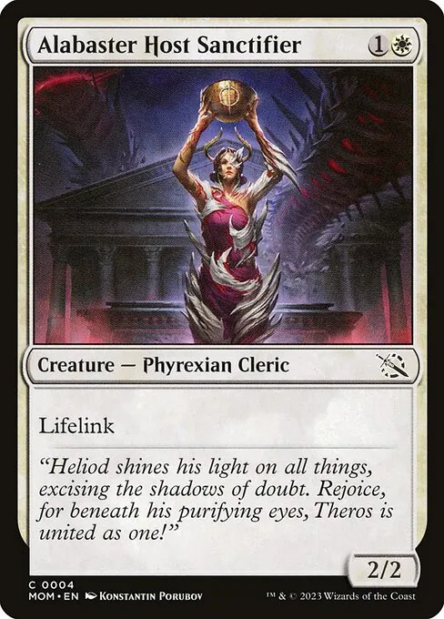 Alabaster Host Sanctifier 004/306