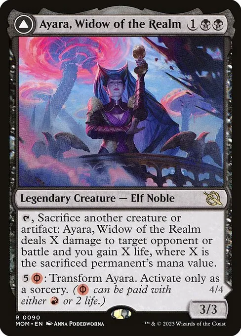 Ayara, Widow of the Realm // Ayara, Furnace Queen 090/306