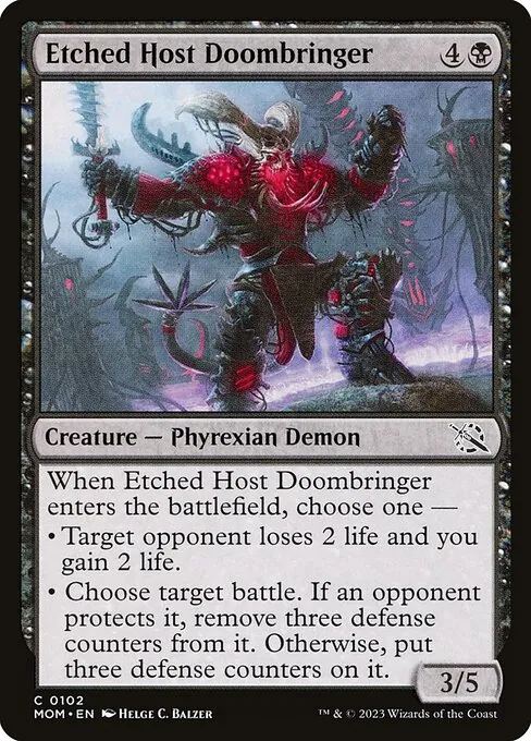 Etched Host Doombringer 102/306