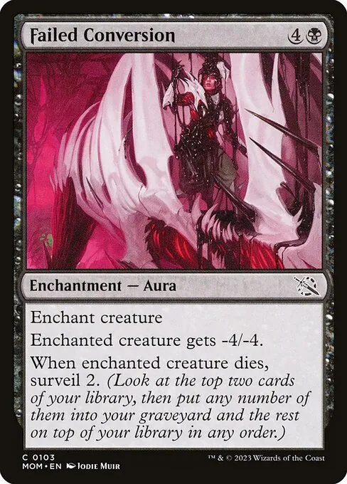 Failed Conversion 103/306