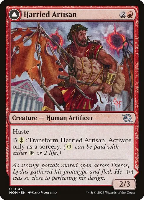 Harried Artisan // Phyrexian Skyflayer 143/306