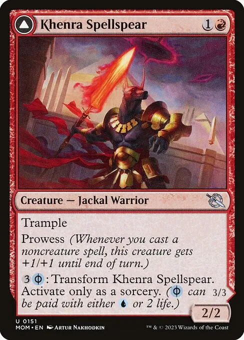 Khenra Spellspear // Gitaxian Spellstalker 151/306