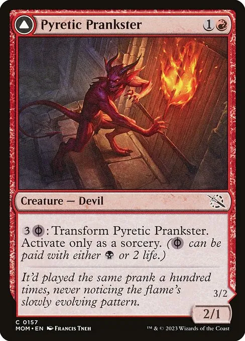 Pyretic Prankster // Glistening Goremonger 157/306