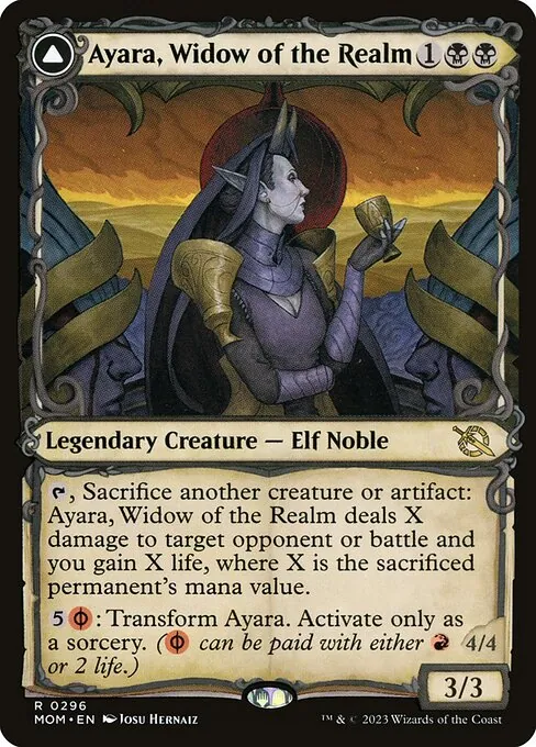 Ayara, Widow of the Realm // Ayara, Furnace Queen 296/306