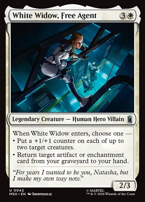 White Widow, Free Agent 042/296