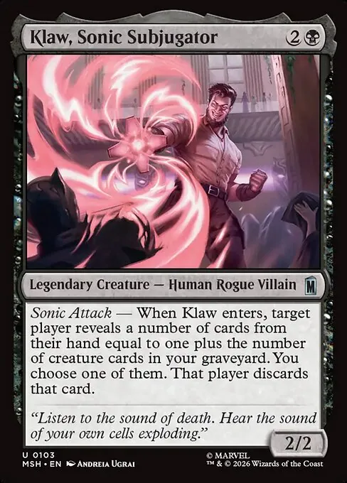 Klaw, Sonic Subjugator 103/296