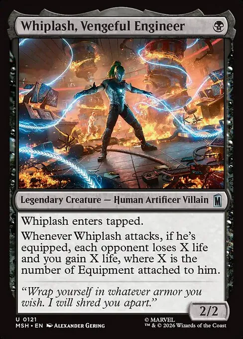 Whiplash, Vengeful Engineer 121/296