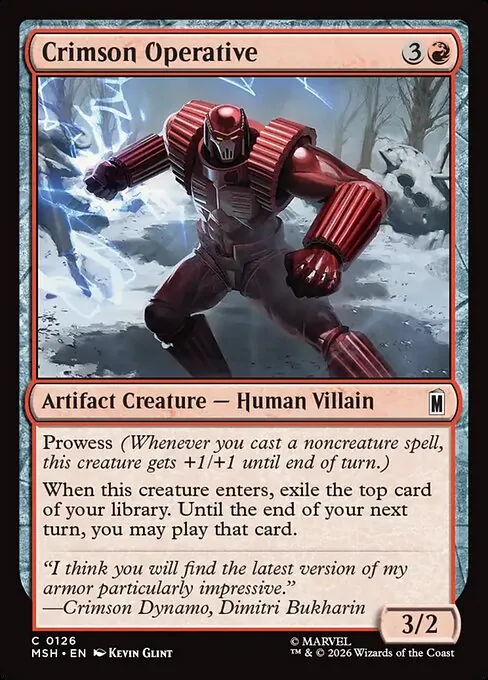 Crimson Operative 126/296