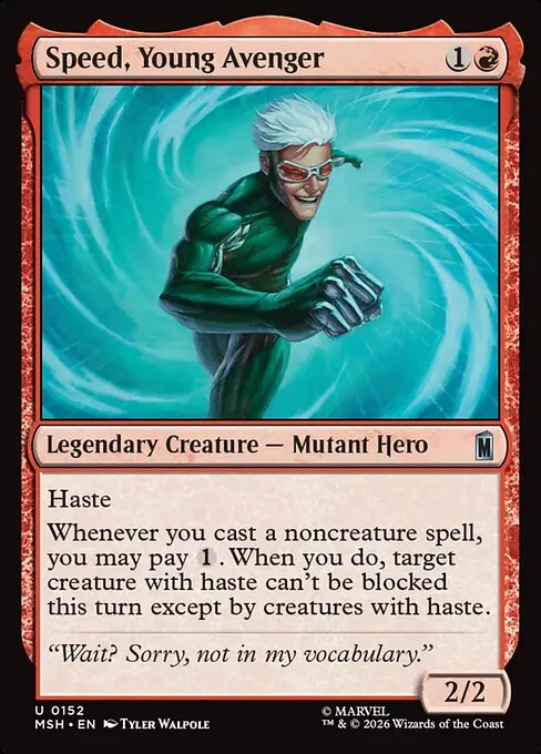 Speed, Young Avenger 152/296