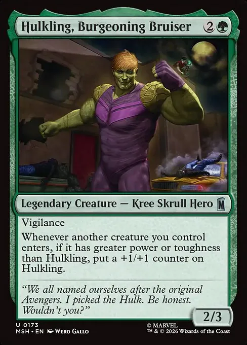 Hulkling, Burgeoning Bruiser 173/296