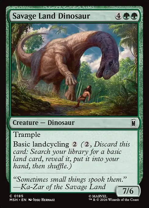 Savage Land Dinosaur 185/296
