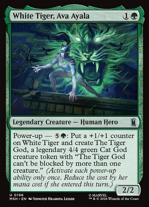 White Tiger, Ava Ayala 196/296