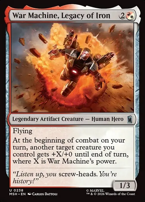 War Machine, Legacy of Iron 238/296
