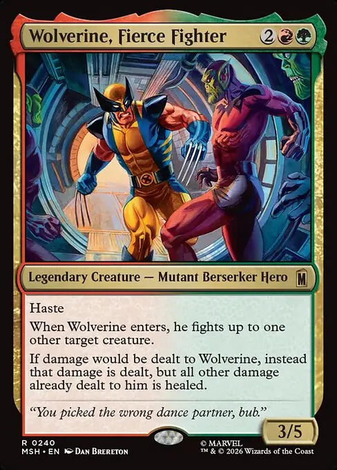 Wolverine, Fierce Fighter 240/296