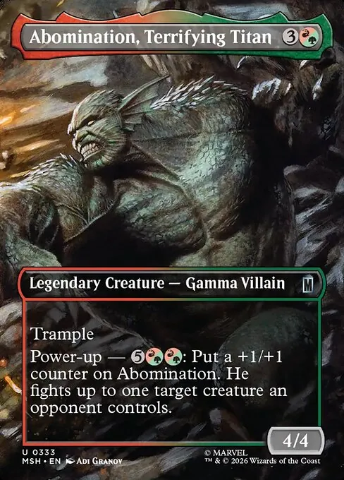 Abomination, Terrifying Titan 333/296