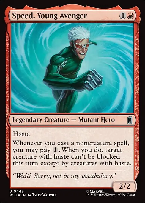 Speed, Young Avenger 448/296