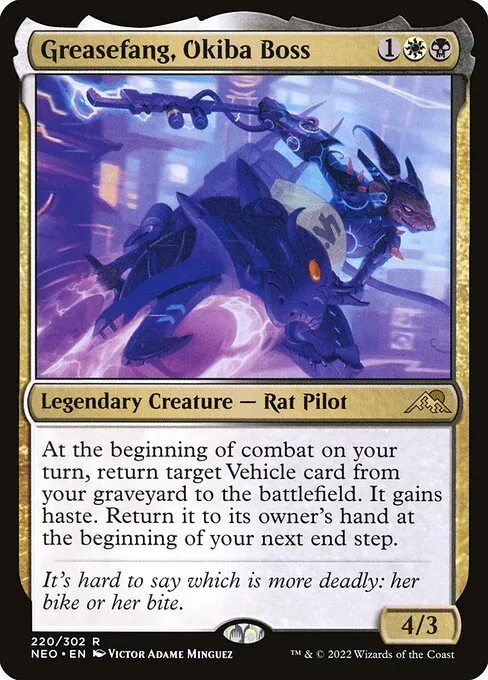 Greasefang, Okiba Boss 220/302