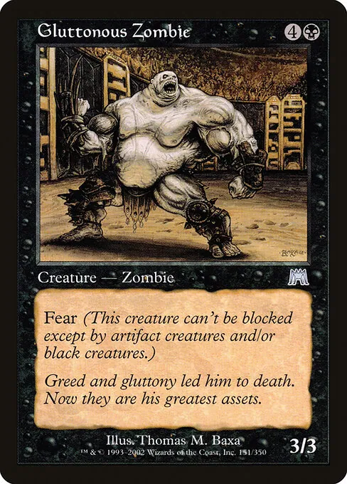 Gluttonous Zombie 151/350