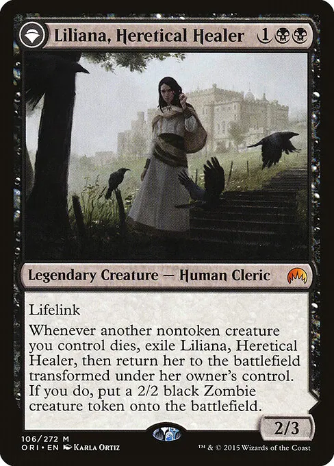 Liliana, Heretical Healer // Liliana, Defiant Necromancer 106/272
