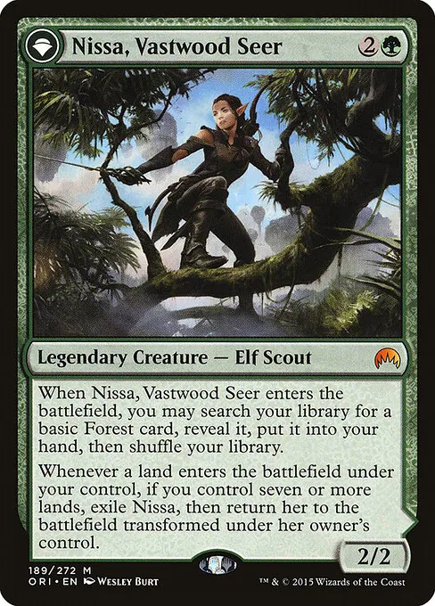 Nissa, Vastwood Seer // Nissa, Sage Animist 189/272
