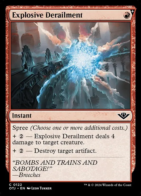 Explosive Derailment 122/286