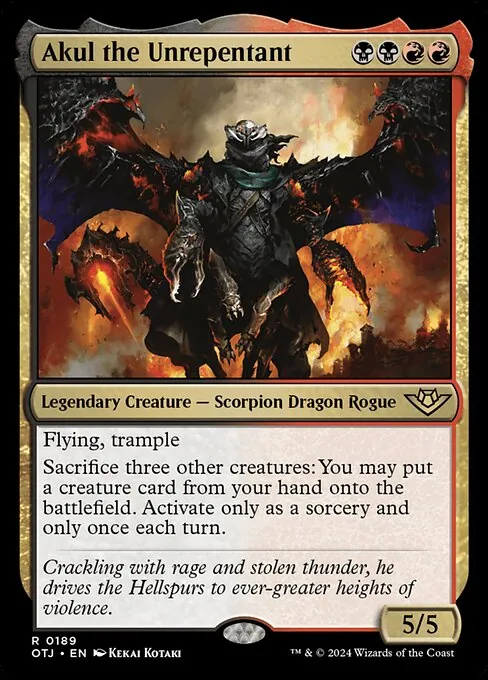 Akul the Unrepentant 189/286
