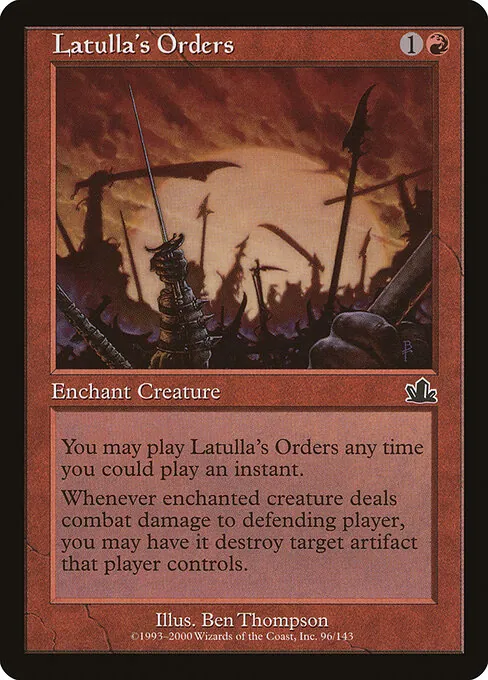 Latulla's Orders 096/143