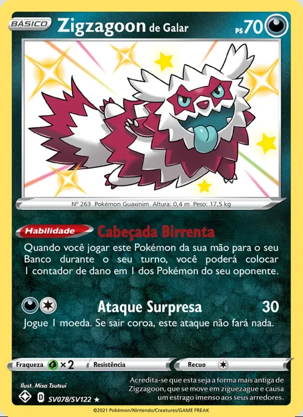 Zigzagoon de Galar SV078/SV122