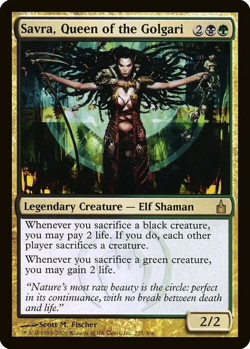 Savra, Queen of the Golgari 225/306