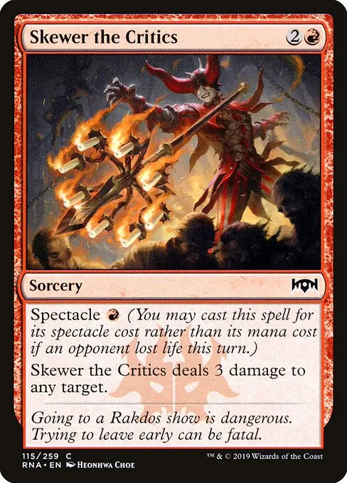 Skewer the Critics 115/259