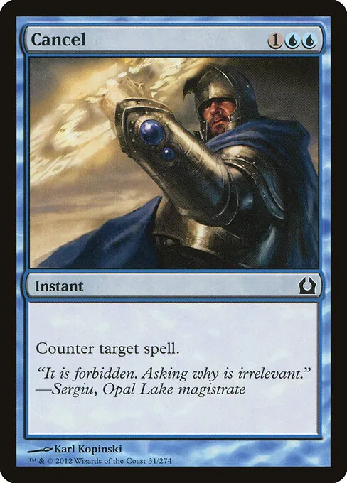Cancel 031/274