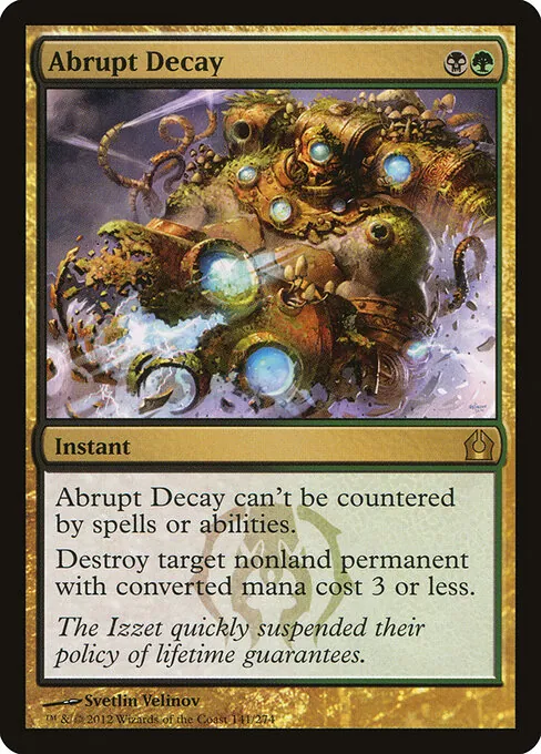 Abrupt Decay 141/274