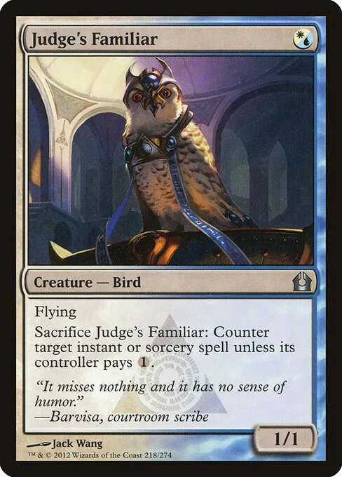 Judge's Familiar 218/274