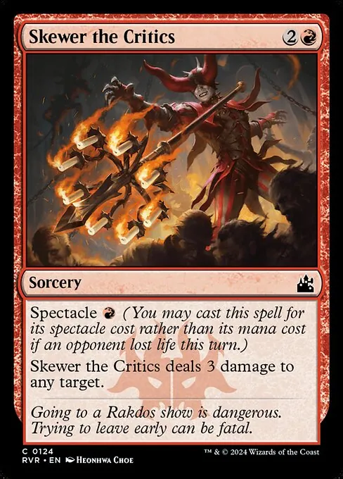 Skewer the Critics 124/291
