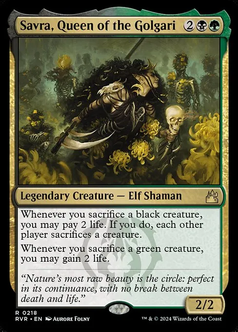Savra, Queen of the Golgari 218/291