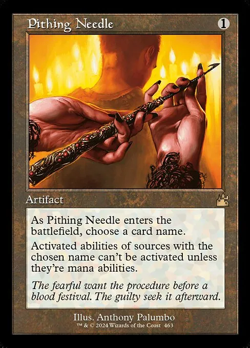 Pithing Needle 463/291
