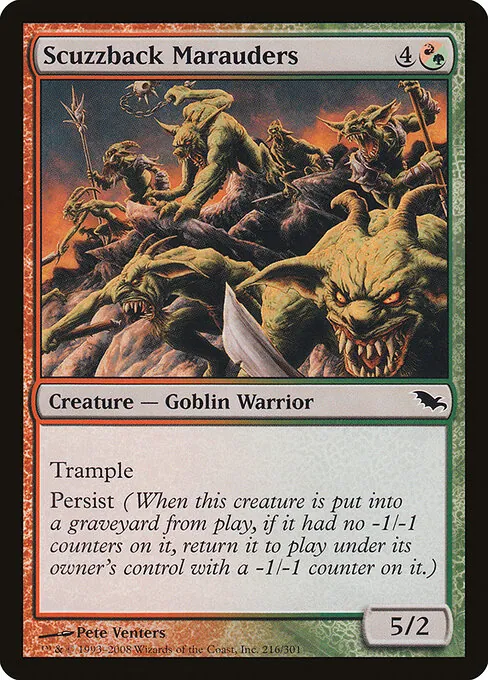 Scuzzback Marauders 216/301