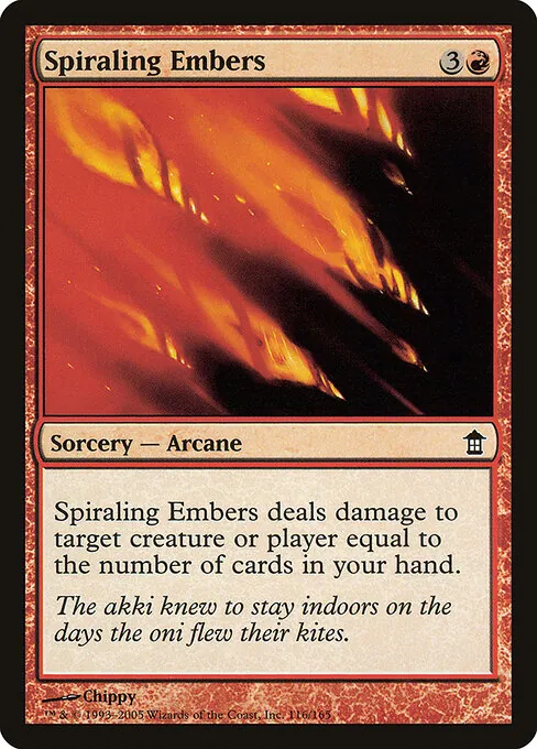 Spiraling Embers 116/165