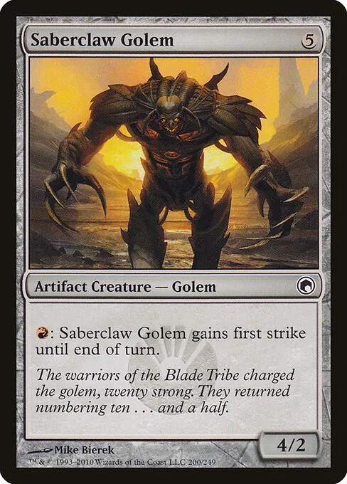 Saberclaw Golem 200/249